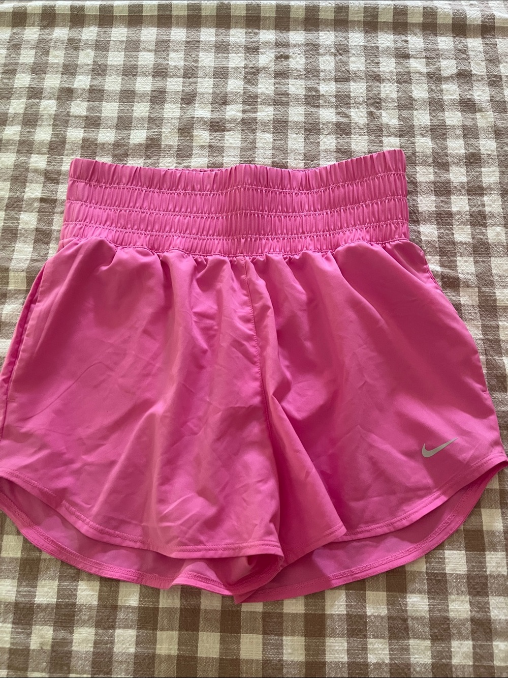 Nike Hot Pink High-Waist Athletic Shorts